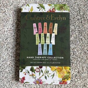 New Crabtree & Evelyn Hand Therapy Collection Tin 12 X 0.9oz Ea Gift Travel
